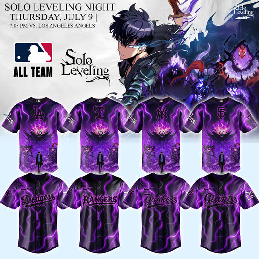 MLB ALL TEAMS x Solo Leveling Limited Jersey Custom