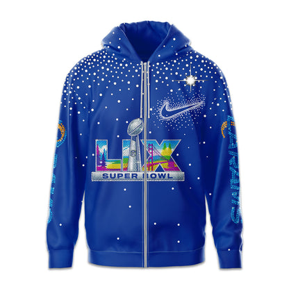 Los Angeles Rams | Premium NFL 2026 Super Bowl 3D Zip Hoodie HY | FN16