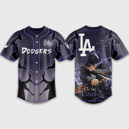 Dodgers x Solo Leveling Baseball Jersey