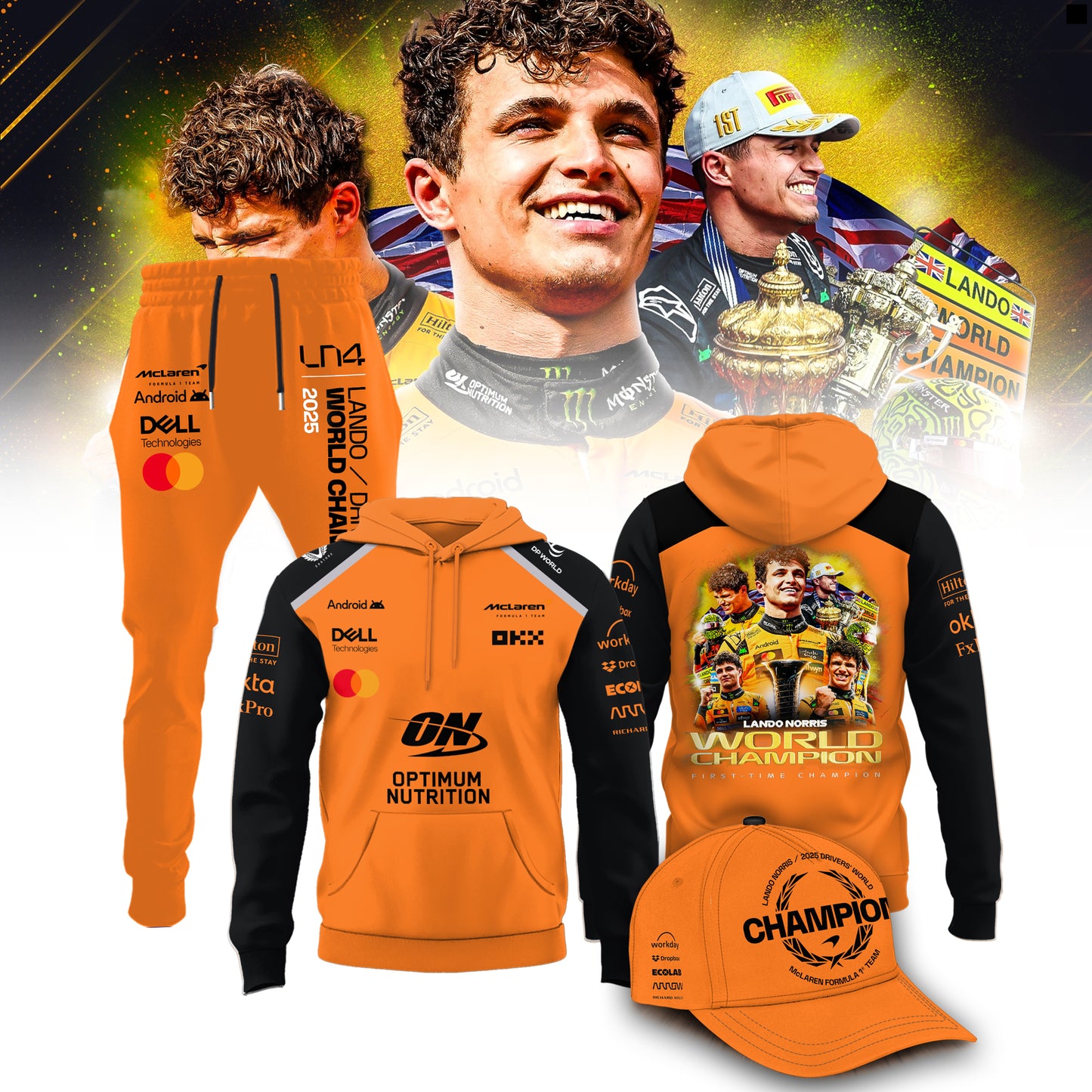 McLaren Lando Norris 2025 F1 World Champions Limited Edition Hoodie