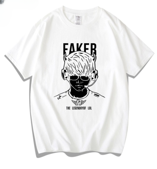 T1 Faker Unkillable Demon King T-Shirt - 100% Cotton LoL Esports SKT Graphic Tee Unisex