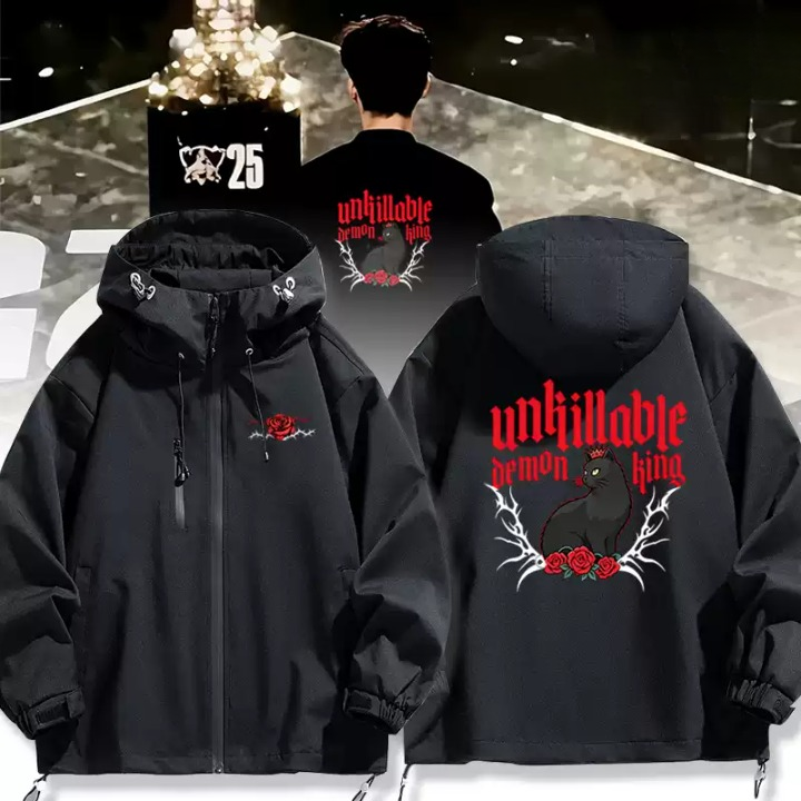 T1 Faker Unkillable Demon King Jacket - Limited Edition Windbreaker Jacket Unisex, Esport Fan Outerwear
