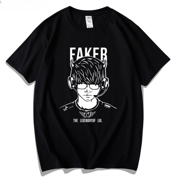 T1 Faker Unkillable Demon King T-Shirt - 100% Cotton LoL Esports SKT Graphic Tee Unisex