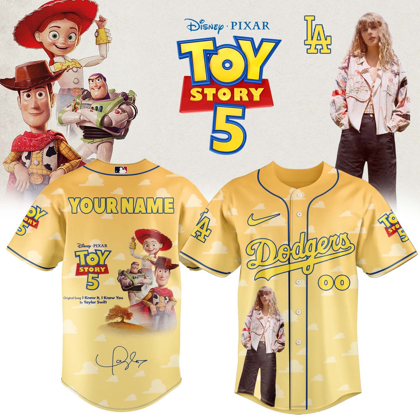 MLB x Taylor Swift x Toy Story 5 Limited Edition - Jersey (Custom Name, CustomNumber) | EB71