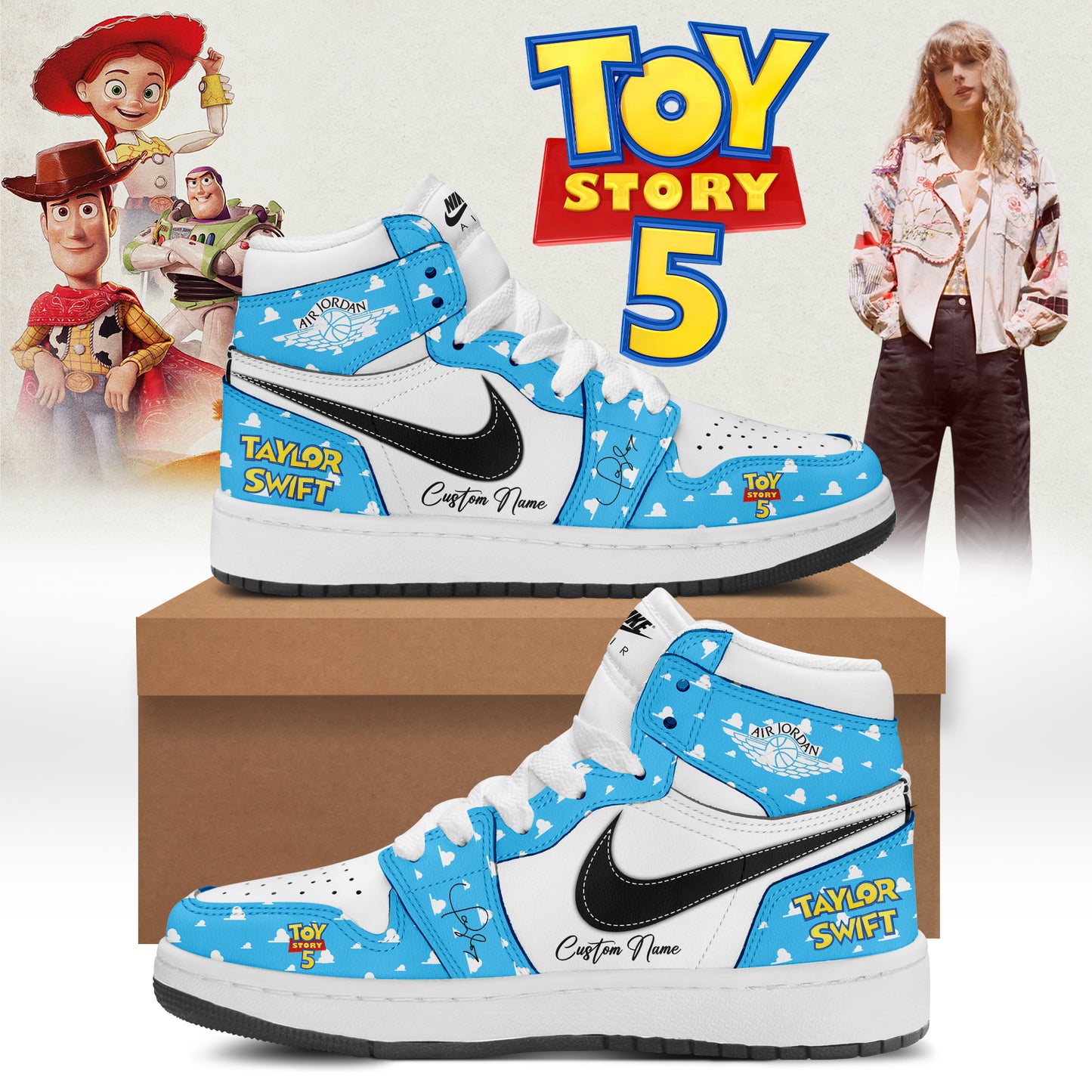 Taylor Swift x Toy Story 5 Limited Edition Signature - AJ1 Shoes | VJ37
