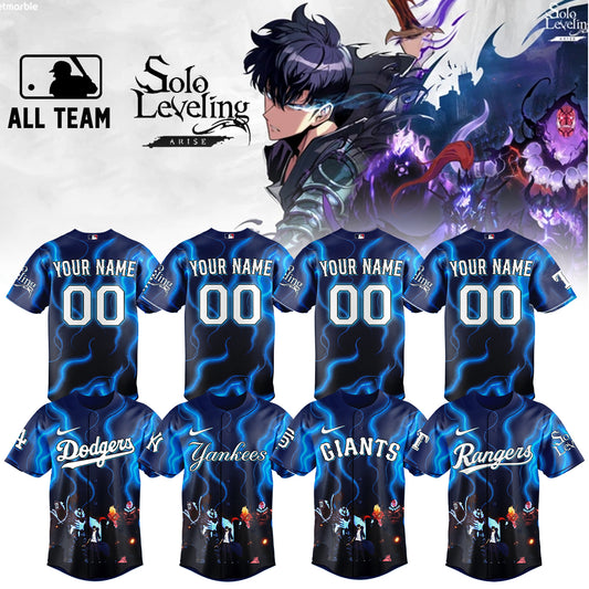 MLB ALL TEAMS x Solo Leveling Limited Jersey (Custom Name; Number)