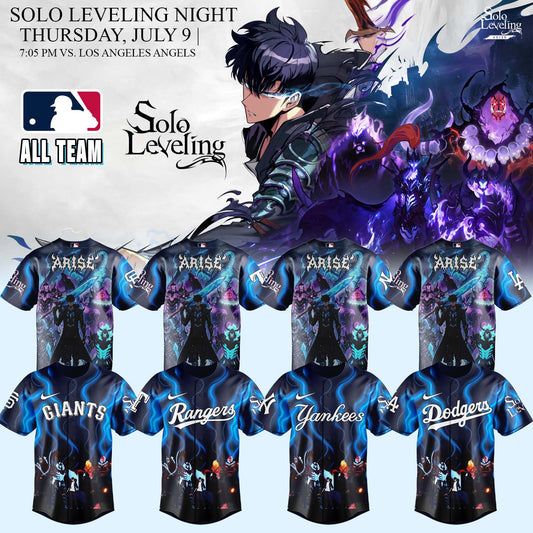 MLB ALL TEAMS x Solo Leveling Monarch Edition Baseball Jersey