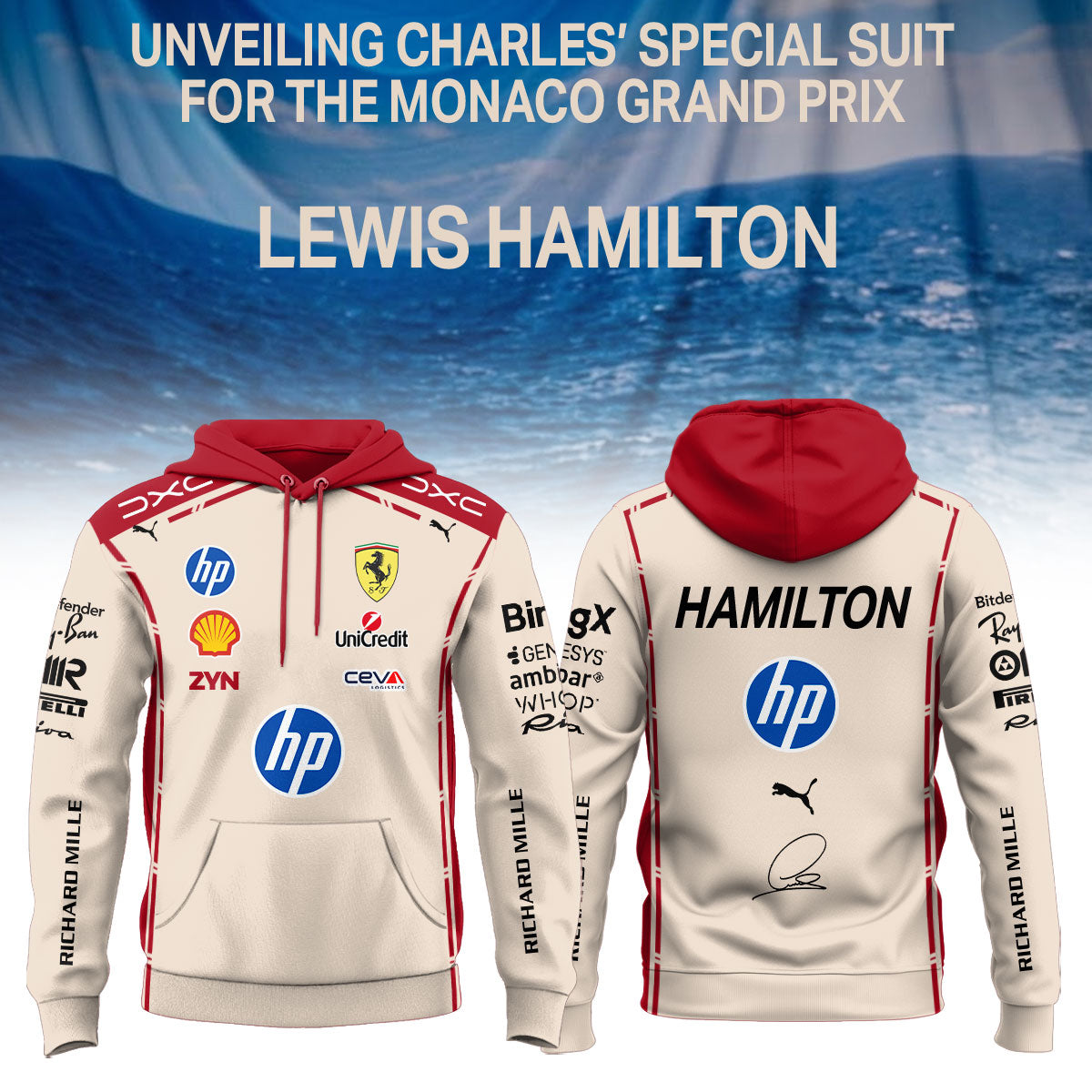 ___,,Limited Edition Hoodie for the Monaco Grand Prix - Lewis Hamilton Signature | LR43