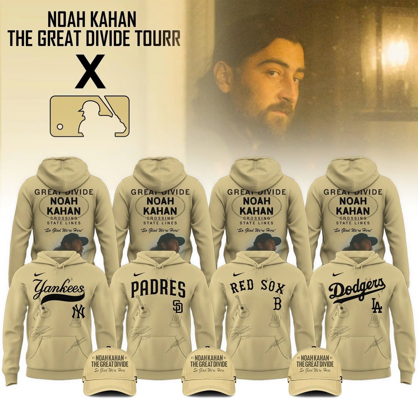 .Baseball x Noah Kahan Tour 2026 Hoodie Limited Edition | YX39