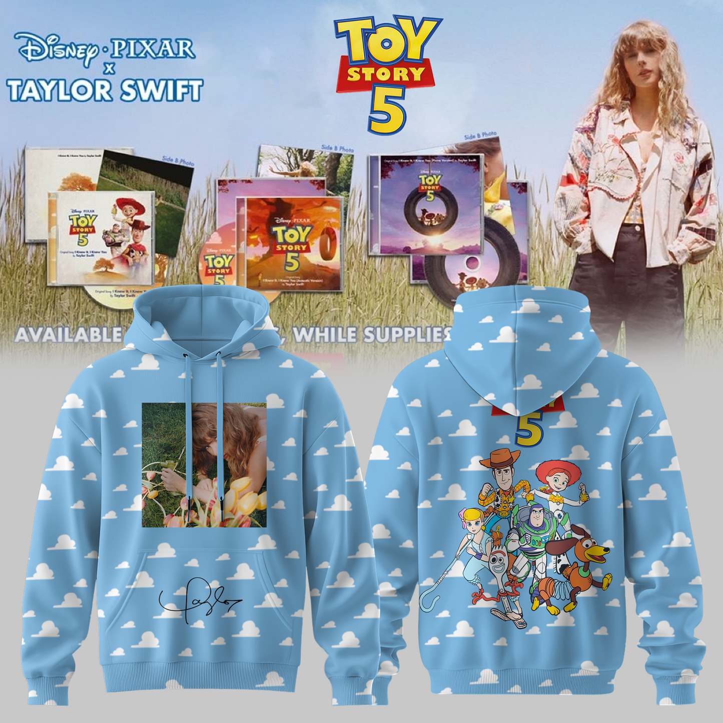 Taylor Swift x Toy Story 5 Limited Edition Signature - Hoodie | LF10