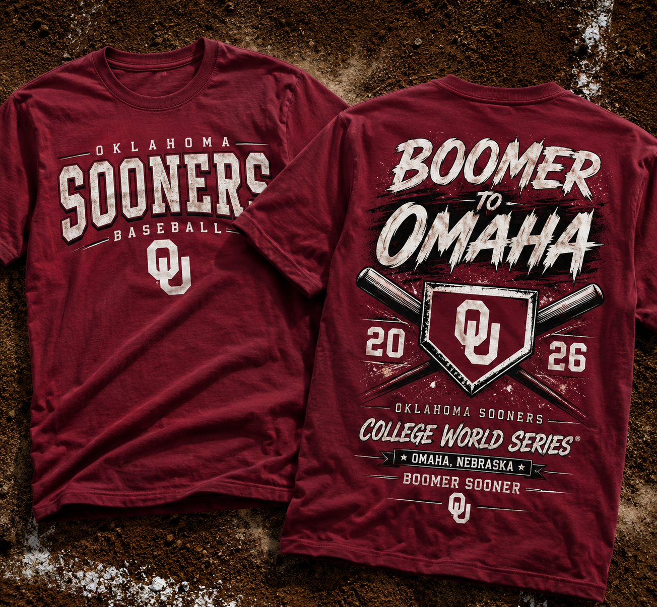 Oklahoma Sooners Baseball 2026 NCAA Baseball Men’s College World Series OMAHA Tshirt | KF87