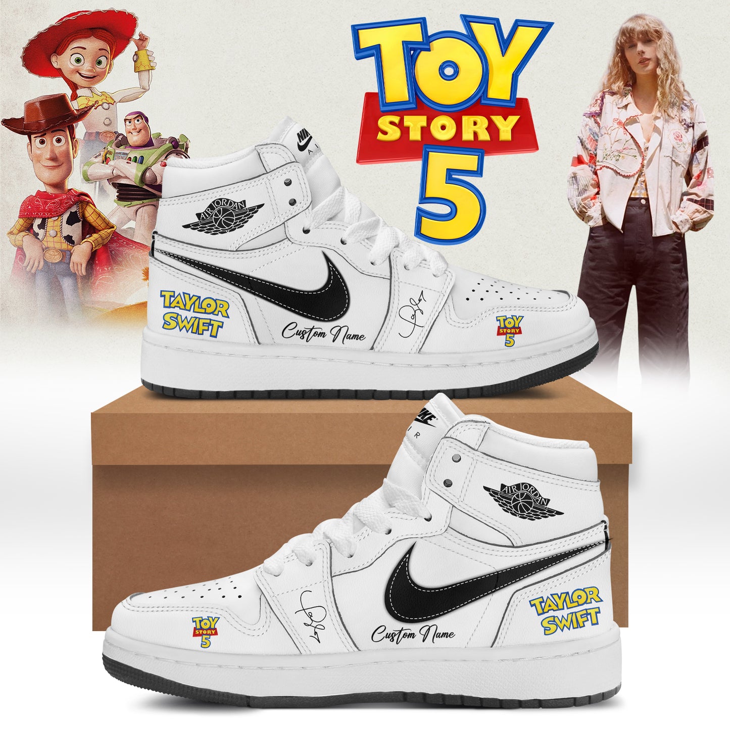 Taylor Swift x Toy Story 5 Limited Edition Signature - AJ1 Shoes | JO17