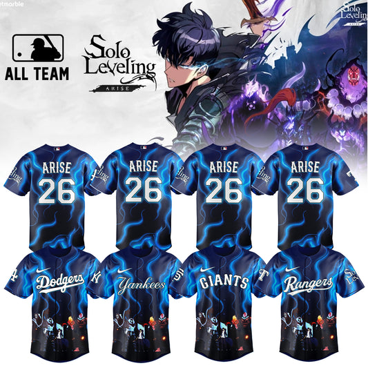 MLB ALL TEAMS x Solo Leveling Custom Name  Jersey