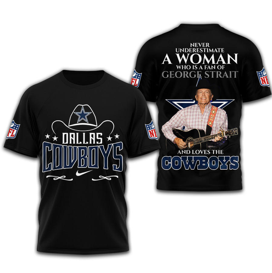 Dallas Cowboys | Premium NFL George Strait 3D Shirt | LU93
