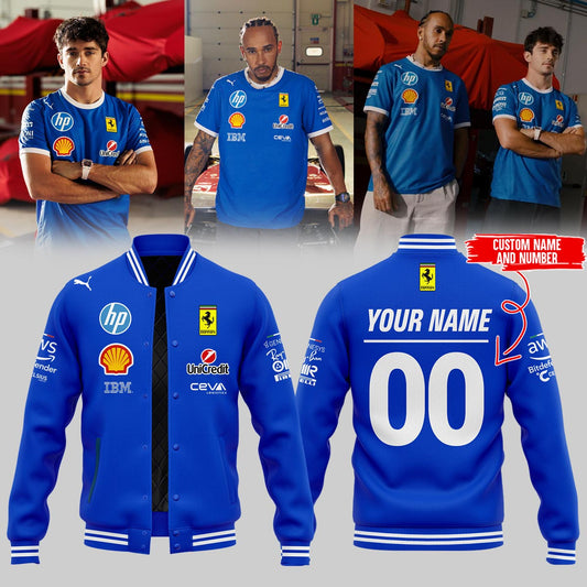 ,Scuderia Ferrari Bomber ( CUSTOM NAME &amp; NUMBER ). | YH16