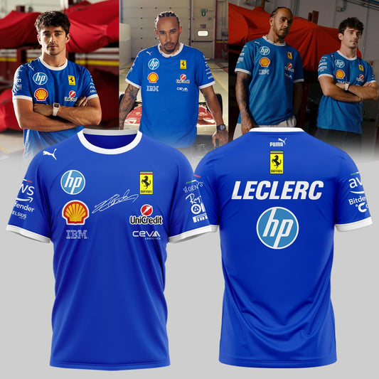 ,Scuderia Ferrari Signature Charles Leclerc - Tshirt&amp;Cap. | WT21