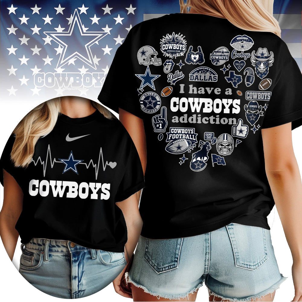 Dallas Cowboys | Premium NFL Heartbeat Fan Spirit 3D Shirt | MV71