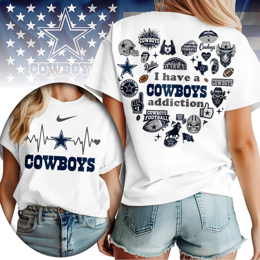 Dallas Cowboys | Premium NFL Heartbeat Fan Spirit 3D Shirt | MV71