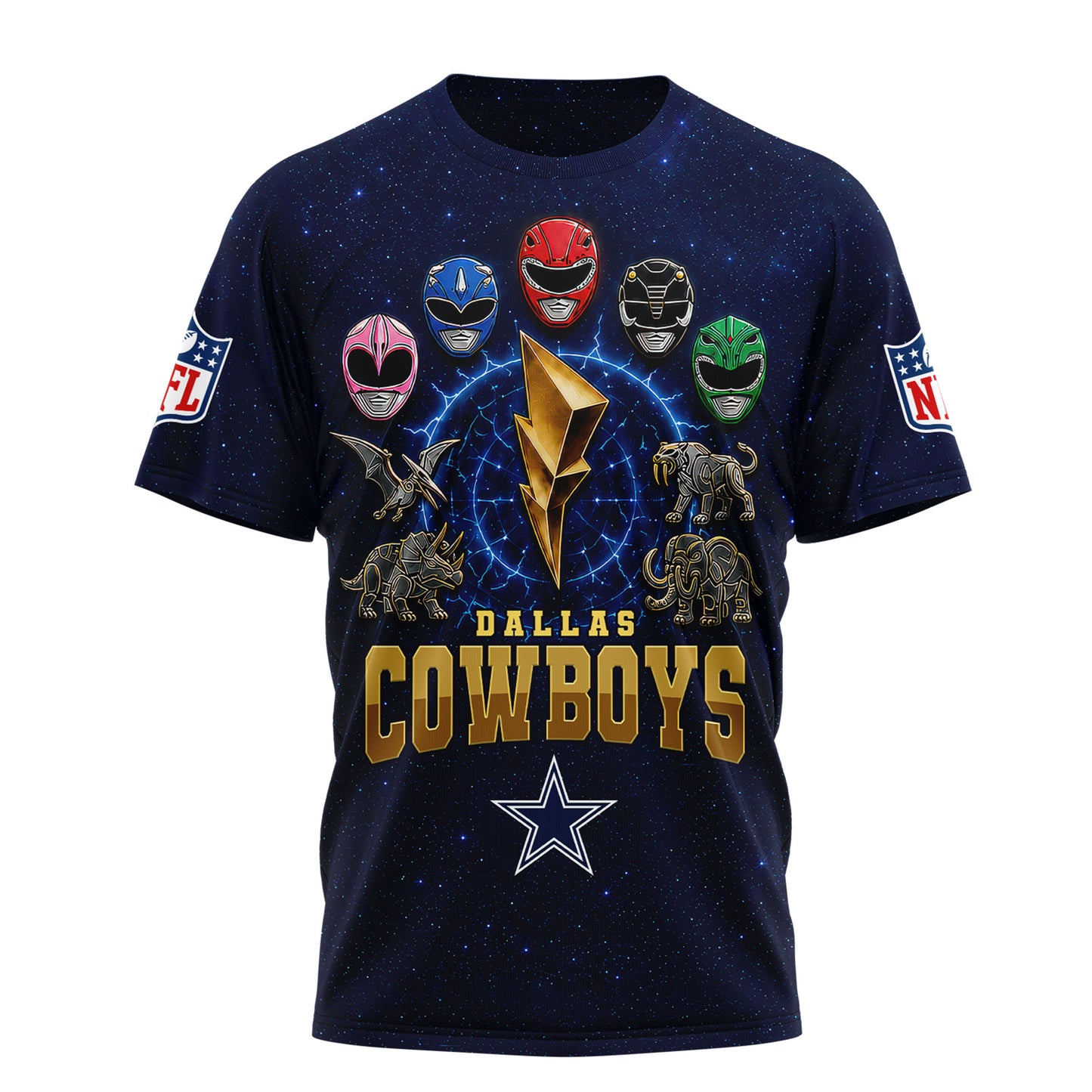 Dallas Cowboys | Premium NFL Go Go Rangers 3D Shirt | WI84