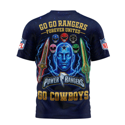 Dallas Cowboys | Premium NFL Go Go Rangers 3D Shirt | WI84