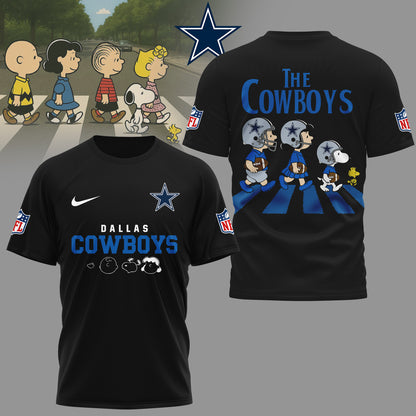 Dallas Cowboys | Premium NFL Snoopy Abbey Road 3D Shirt | OZ43