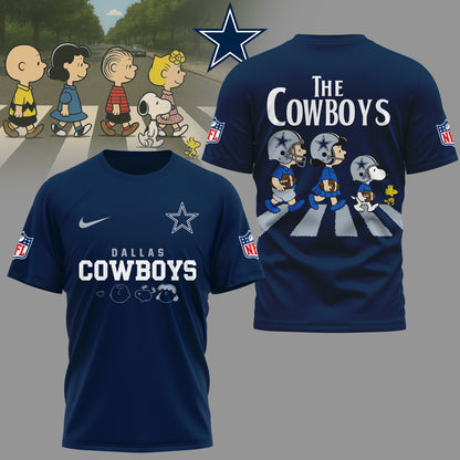 Dallas Cowboys | Premium NFL Snoopy Abbey Road 3D Shirt | OZ43