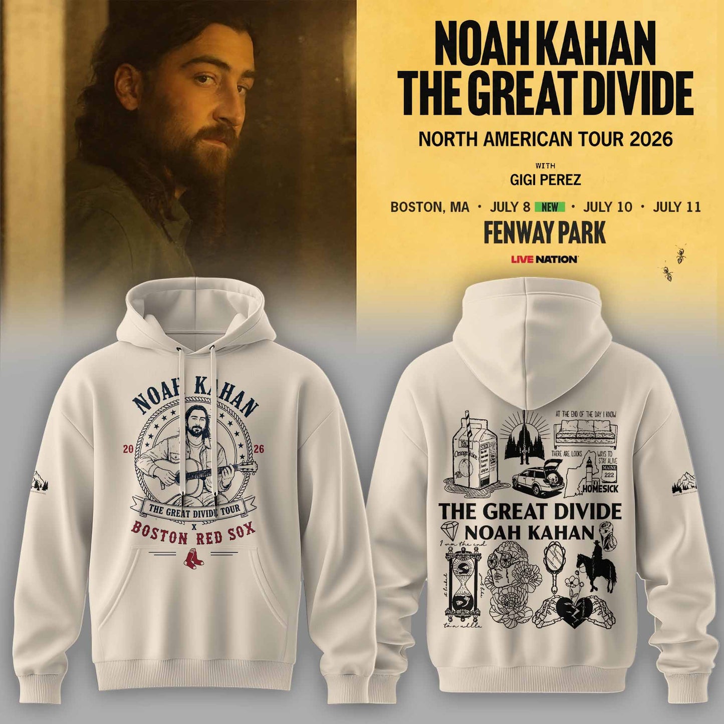 _Noah Kahan - The Great Divide Tour 2026 Limited Hoodie | PJ13