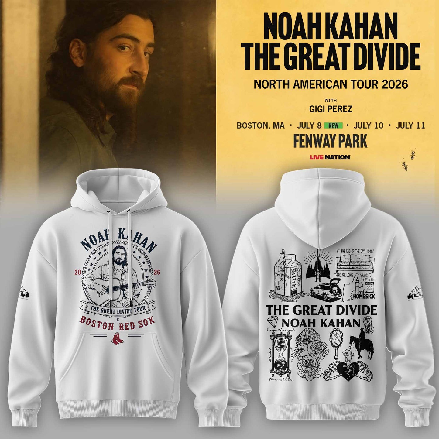 _Noah Kahan - The Great Divide Tour 2026 Limited Hoodie | XX15