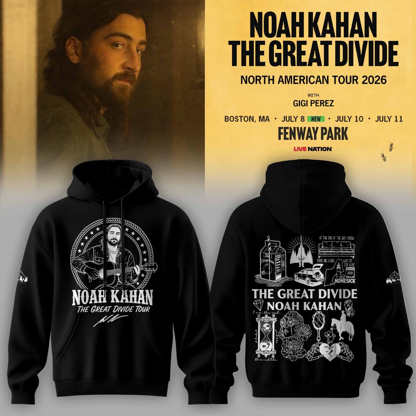 _Noah Kahan - The Great Divide Tour 2026 Limited Hoodie | NN50