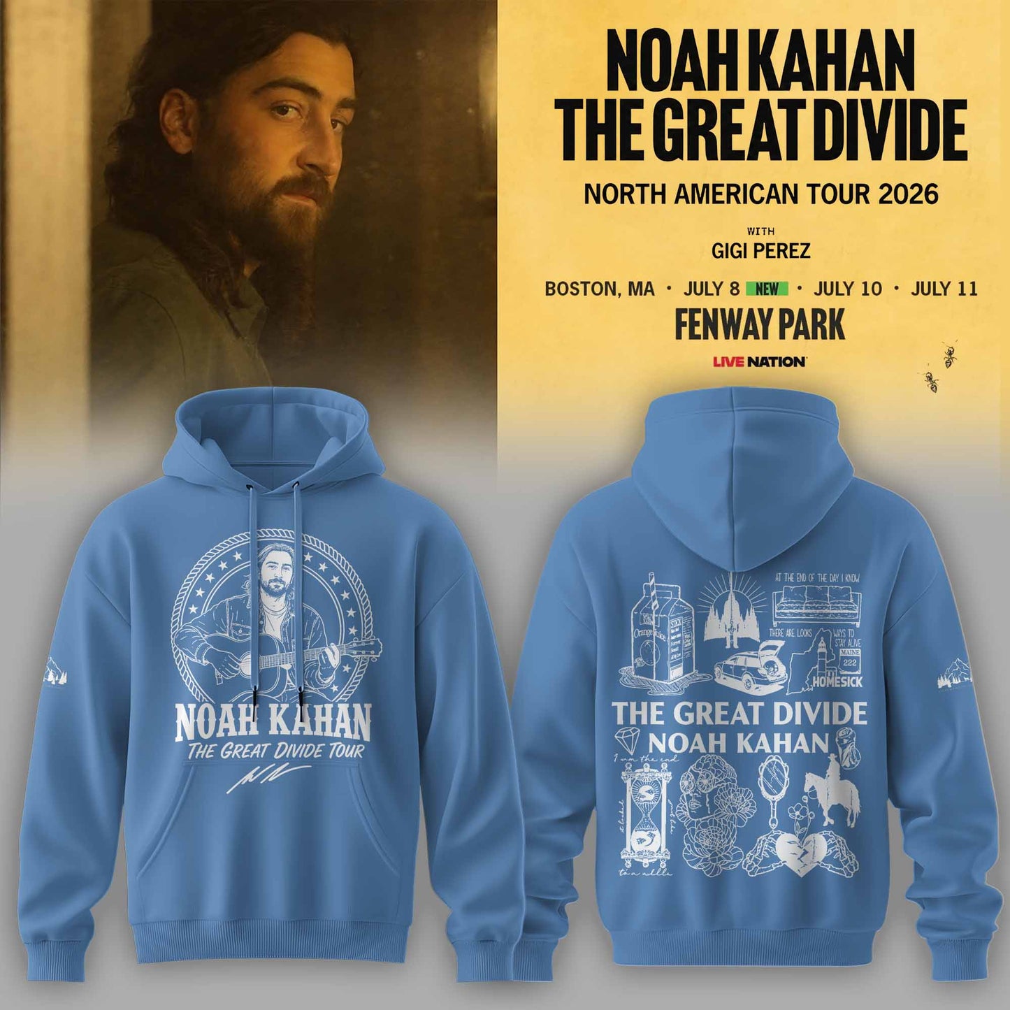 _Noah Kahan - The Great Divide Tour 2026 Limited Hoodie | PM53
