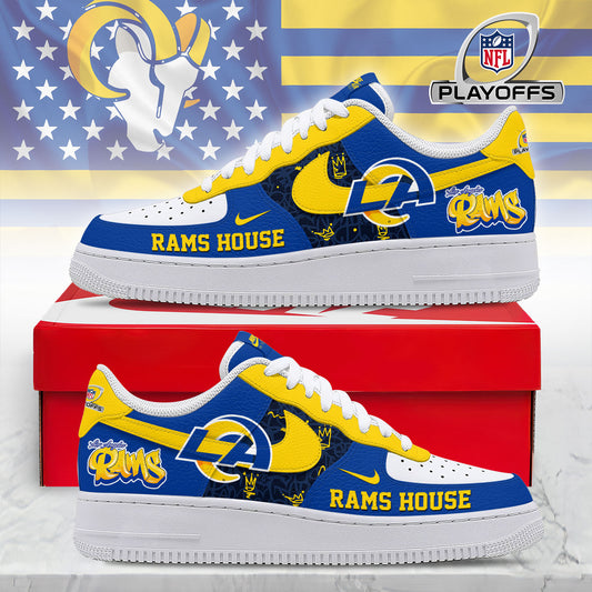 Los Angeles Rams | Premium NFL Playoffs 2025-26 AF1 Shoes | TG79