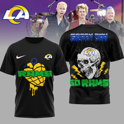 Los Angeles Rams | Premium NFL Green Day Football 3D Shirt | ES64