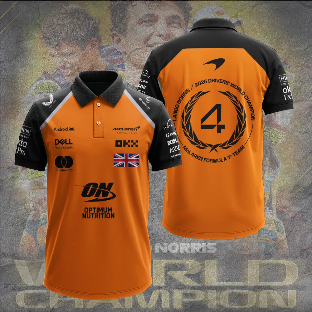 McLaren Lando Norris 2025 F1 World Champions Limited Edition Polo