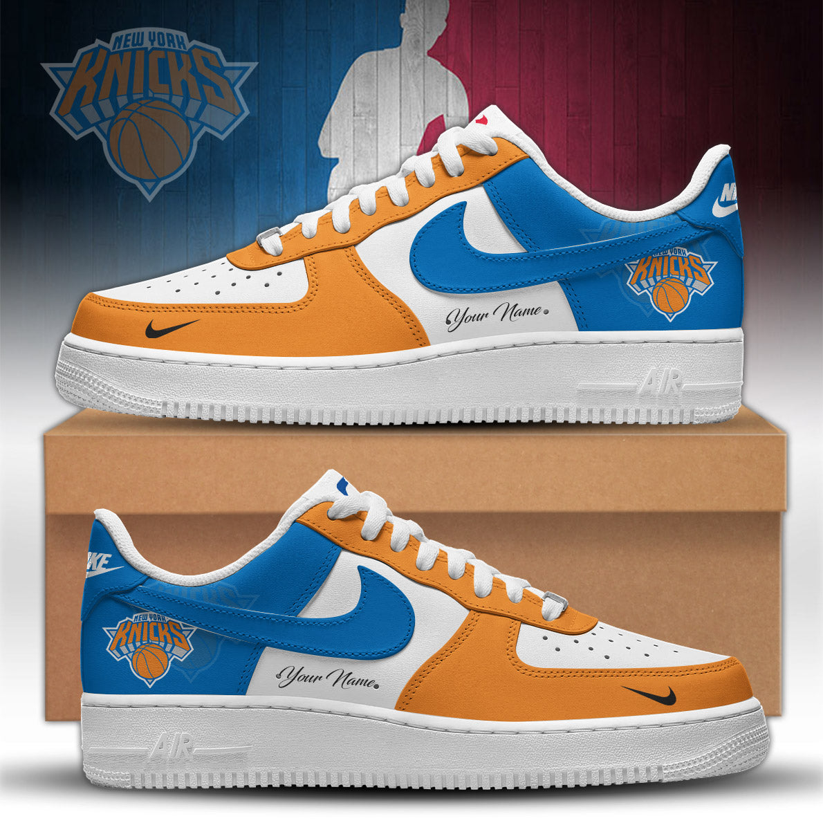 New York Knicks Shoes Aj1 Low Play offs 2026 Limited Edition + Selling Out Fast | KH62