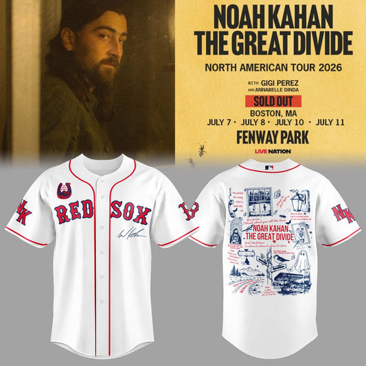 Limited Editon The Great Divide Tour At Fenway Park Boston Jersey | CX82