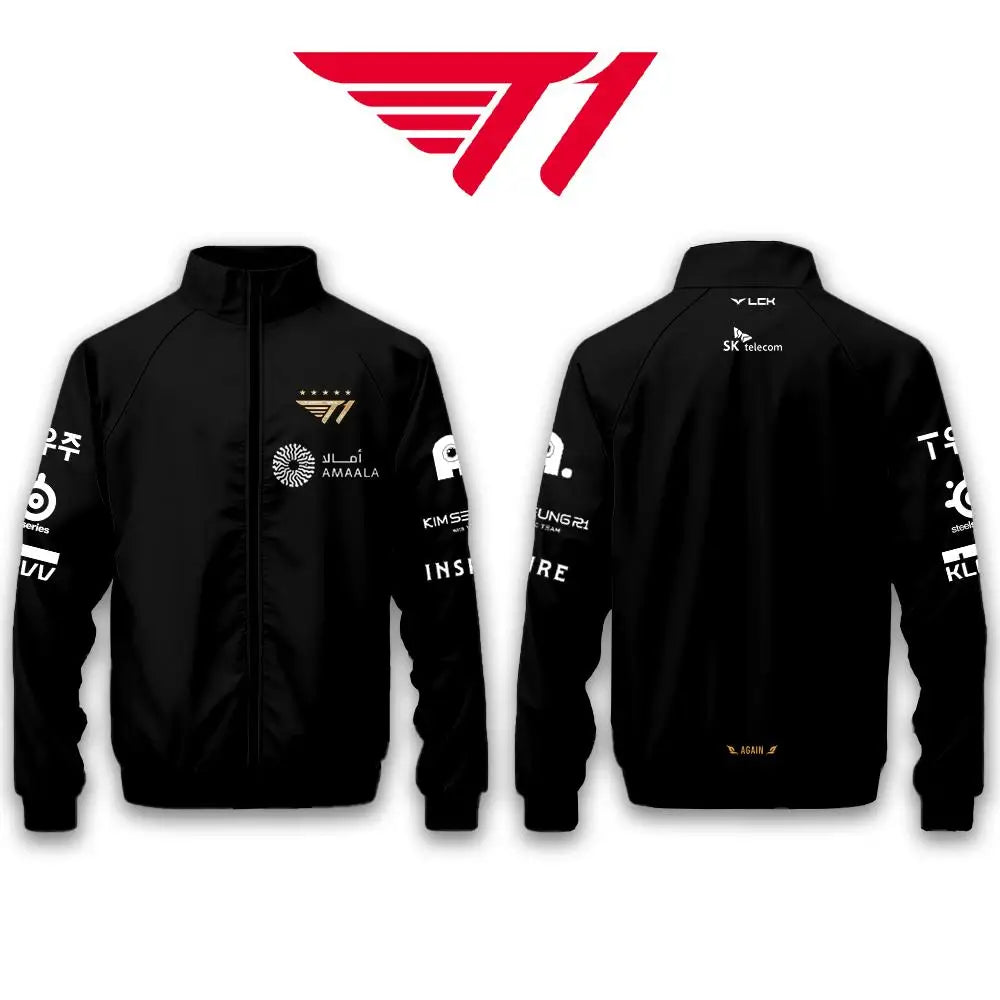 2025 World Championship T1 Team Jackets Jersey SKT Faker LCK Esports Club Training Uniform Men Women Autumn/winter Sports Jacket | AD82