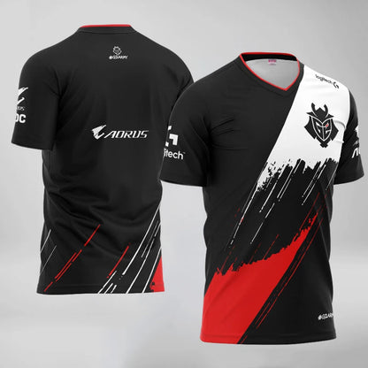 New Summer G2 Esports T Shirt Game LOL CSGO Essentials T-shirt Women Men 3D Print Oversized Tops Girl Boys Kids Short Sleeve Tee | FT74