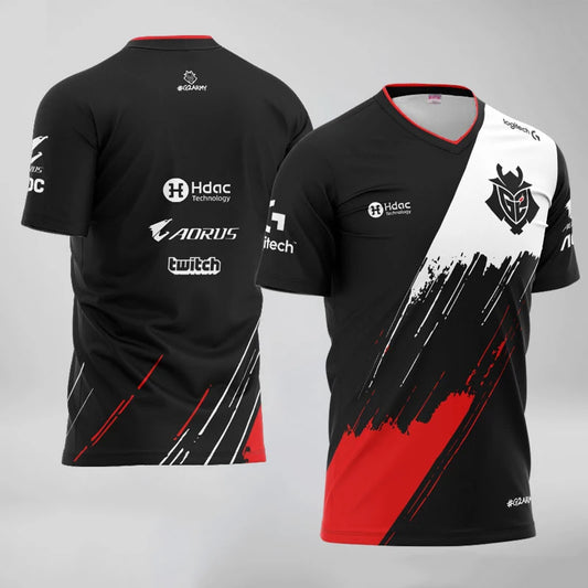 New Summer G2 Esports T Shirt Game LOL CSGO Essentials T-shirt Women Men 3D Print Oversized Tops Girl Boys Kids Short Sleeve Tee | FT74