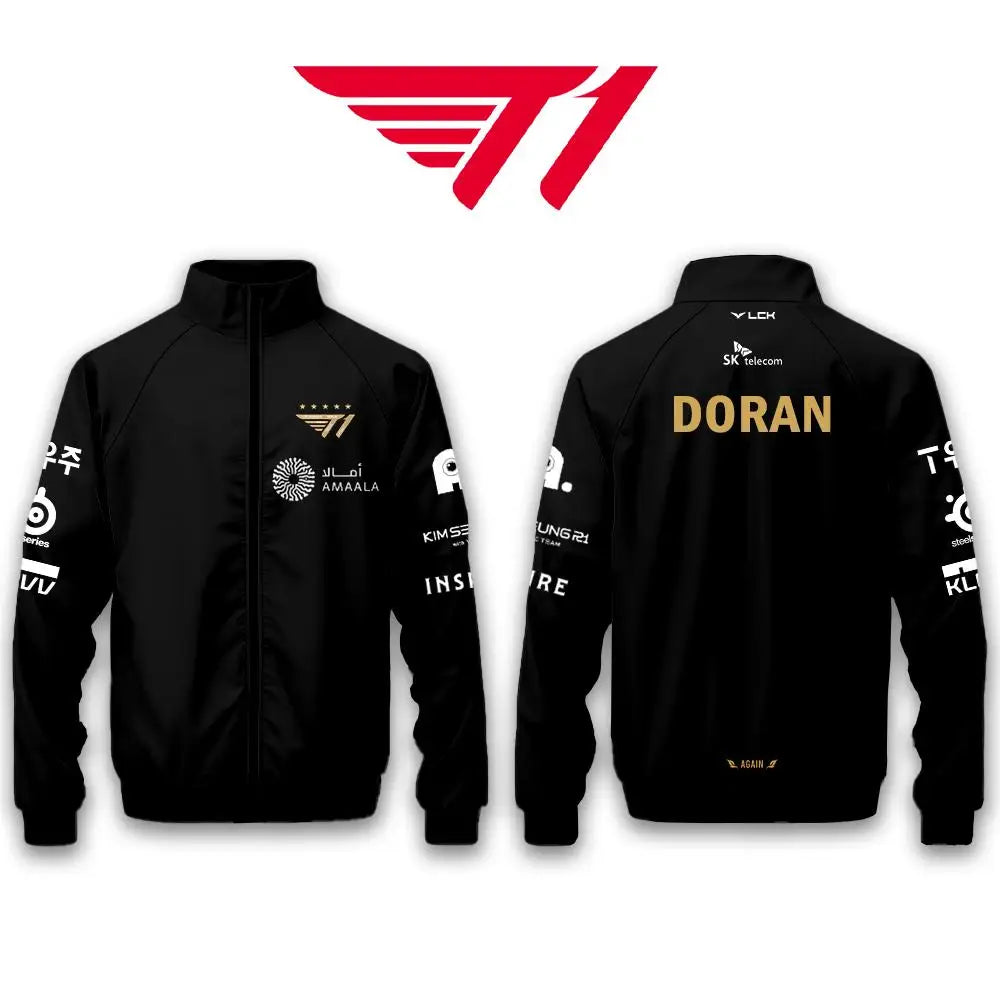 2025 World Championship T1 Team Jackets Jersey SKT Faker LCK Esports Club Training Uniform Men Women Autumn/winter Sports Jacket | AD82