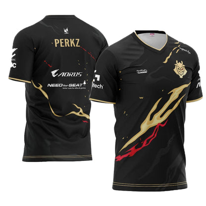 New Summer G2 Esports T Shirt Game LOL CSGO Essentials T-shirt Women Men 3D Print Oversized Tops Girl Boys Kids Short Sleeve Tee | FT74
