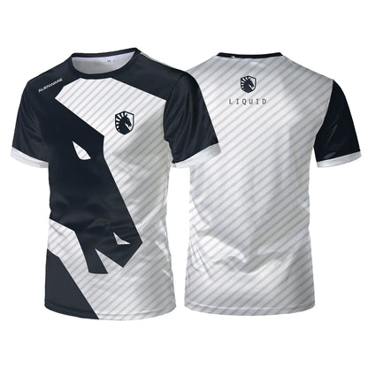 Liquid Team Team Uniforms CS:GO E-sports Competition Training Suits Men's Sports T-shirts Breathable Casual Oversized Tops Tees