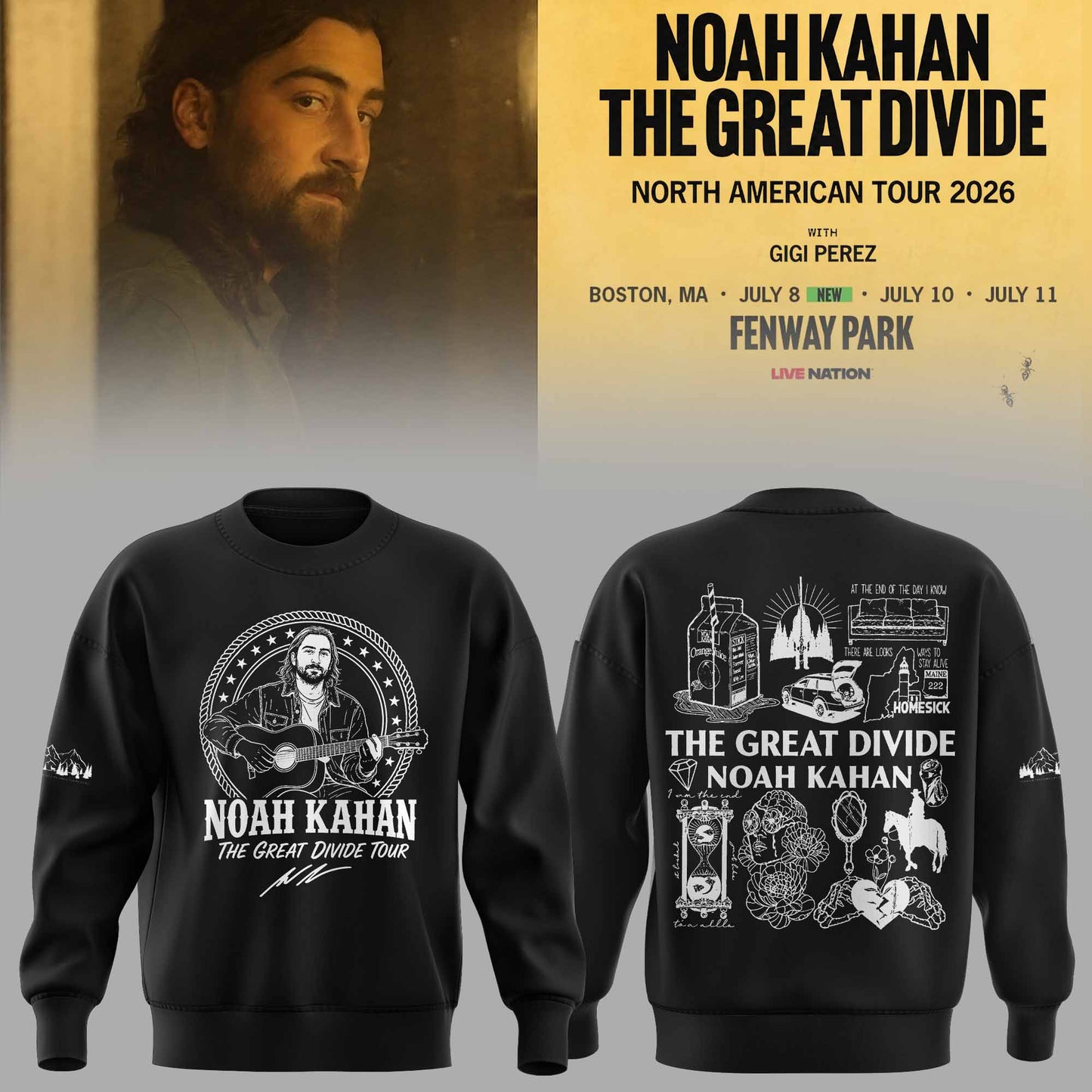 _Noah Kahan - The Great Divide Tour 2026 Limited Sweater | MM71