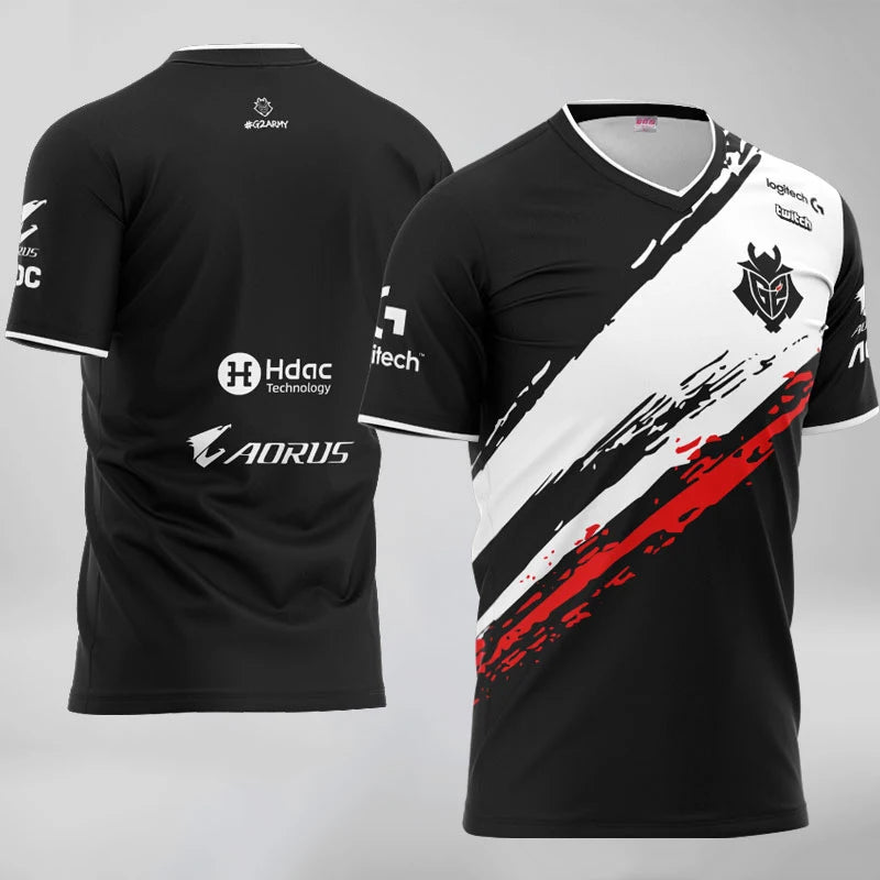 New Summer G2 Esports T Shirt Game LOL CSGO Essentials T-shirt Women Men 3D Print Oversized Tops Girl Boys Kids Short Sleeve Tee | FT74