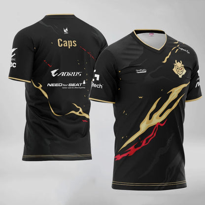 New Summer G2 Esports T Shirt Game LOL CSGO Essentials T-shirt Women Men 3D Print Oversized Tops Girl Boys Kids Short Sleeve Tee | FT74