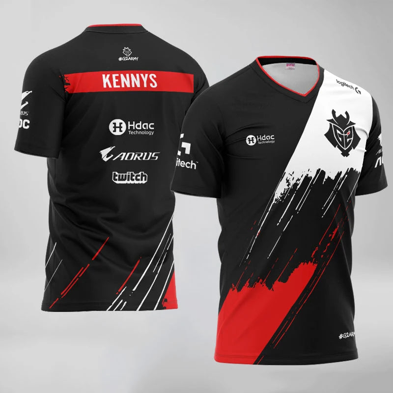 New Summer G2 Esports T Shirt Game LOL CSGO Essentials T-shirt Women Men 3D Print Oversized Tops Girl Boys Kids Short Sleeve Tee | FT74