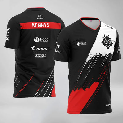 New Summer G2 Esports T Shirt Game LOL CSGO Essentials T-shirt Women Men 3D Print Oversized Tops Girl Boys Kids Short Sleeve Tee | FT74