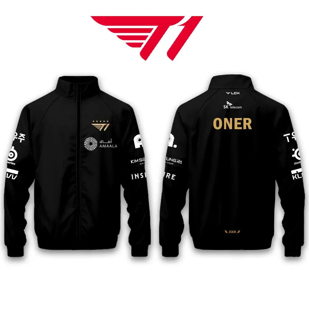 2025 World Championship T1 Team Jackets Jersey SKT Faker LCK Esports Club Training Uniform Men Women Autumn/winter Sports Jacket | AD82