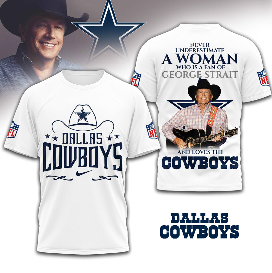 Dallas Cowboys | Premium NFL George Strait 3D Shirt | LU93