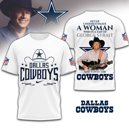 Dallas Cowboys | Premium NFL George Strait 3D Shirt | LU93