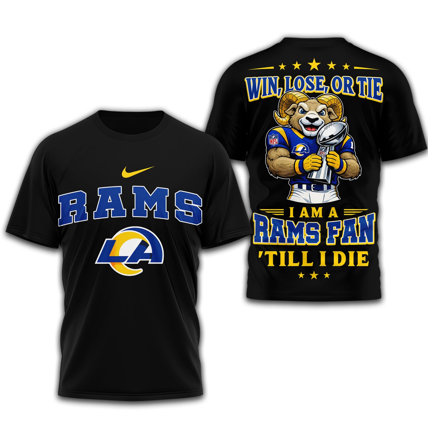 Los Angeles Rams | Premium NFL Football Fan Till I Die 3D Shirt | DH52